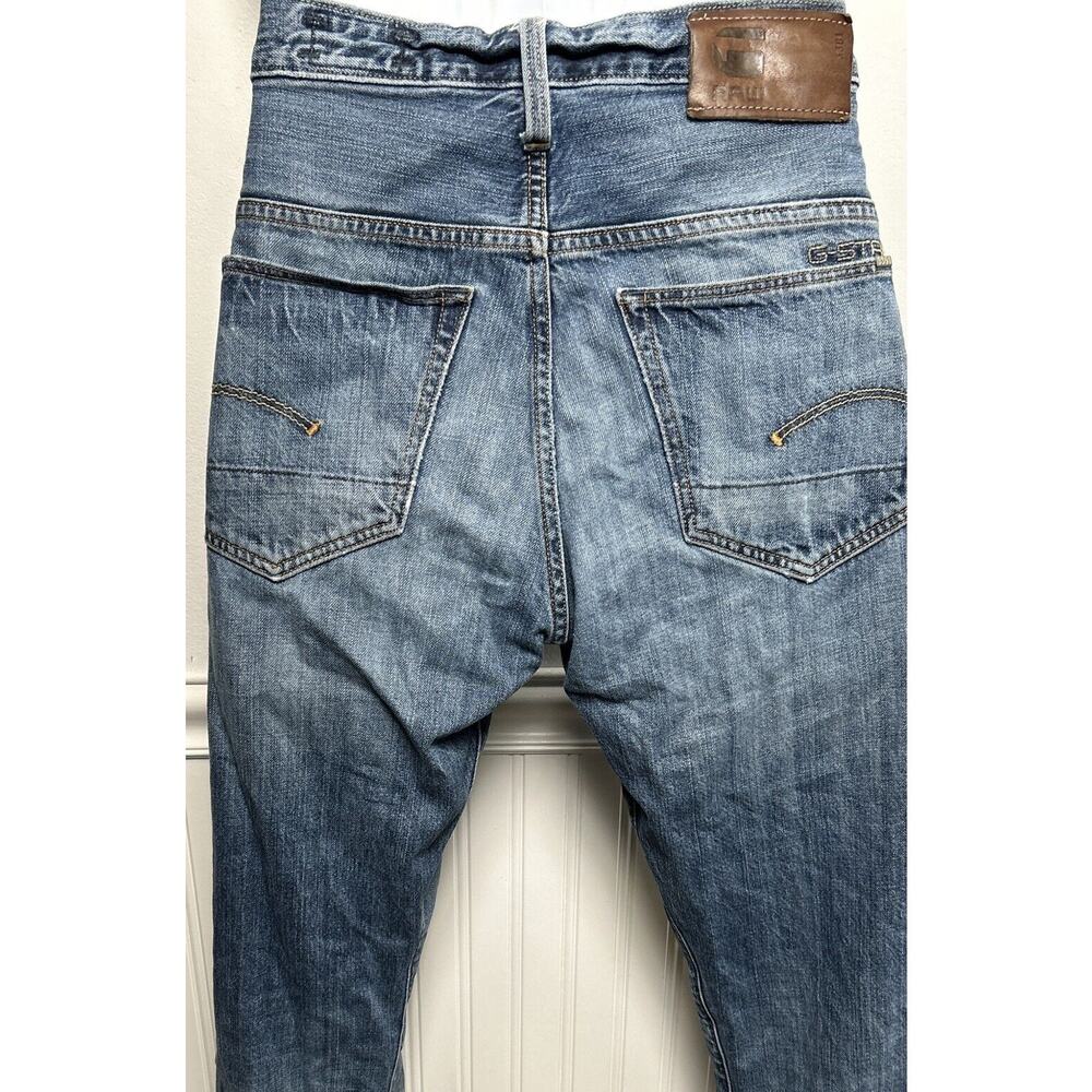 G-Star Raw Jeans Mens Straight Leg 3301 Denim Button Fly 30x34 - Picture 5 of 11